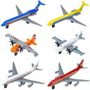 6点 飛行機 おもちゃ セット ひこうき 飛行機 模型 子供 おもちゃ 飛行機モデル セット 室内遊び 合金 プレーン模型 グライダー 航空機 子供向け 誕生日...