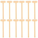 ハンマー 木製 ハンマー 木槌 ミニマレット 飾り物 小槌 ウッド 工具 12個入(スタイルA)