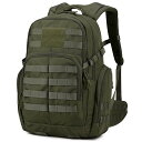 ミリタリー バックパック 40L 登山 リュック タクティカル ザック キャンプ ハイキング トラベル アウトドア用 旅行 軍用 Molle対応 (B アーミーグリーン 40L)