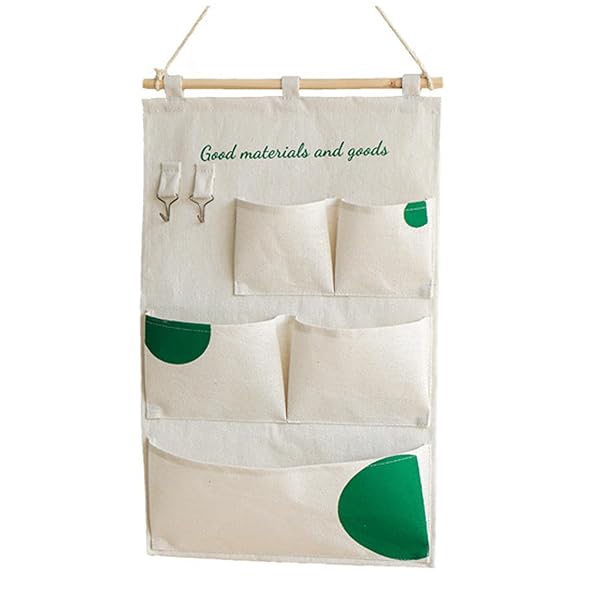 ウォールポケット ウォールポケット 壁掛け、ドア掛け 収納 3段 5ポケット 壁掛け 玄関 ウォール ポケット 壁掛け式 吊り下げ フック付き 収納 整理 分類 小物 鍵 文房具 手紙入れ 書類分け スケジュール ラック 折りたたみ 省スペース （オ