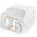 ブランケット 毛布 セミダブル 冬用 厚手 2枚合わせ ふわとろ毛布 もこもこ毛布 あったか ラビットファー調 トスカ泡絨 静電気防止 洗える 吸湿速乾 抗菌防臭 蓄熱保温 ストライプ (ホワイト・160*200cm)