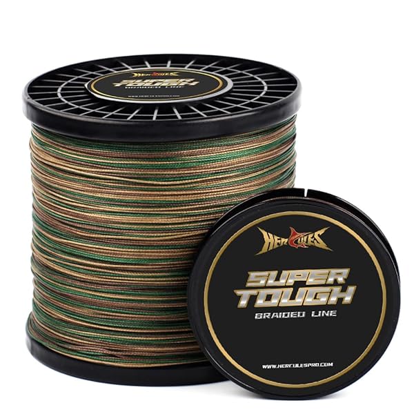 ヘラクレス PEライン 釣り糸 4本編み 迷彩グリーン 25lb 150yds 137m