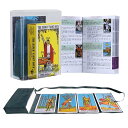 タロットカード セット 78枚 占い ウェイト版 ライダータロットカード 日本語解説書62ページ 専用ポーチ 収納ボックス付き (青緑色)