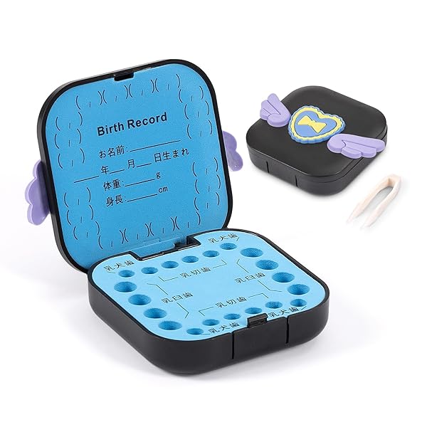 乳歯ケース 乳歯入れケース トゥースケース 女の子 男の子 日本語版 プラスチック製 抜けた歯を入れる..