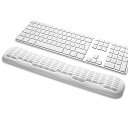 メモリーフォーム キーボードリストレスト 最新3.0波形カーブ設計 高弾性メモリーフォーム 滑り止めベース 快適サポート&疲労軽減 フルサイズキーボード対応 仕...