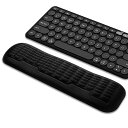 エルゴノミクス3.0アップグレード コンパクトキーボードリストレスト 波形カーブサポート 高反発メモリーフォーム 滑り止め付き 手首サポート 快適なタイピング体験(ブラック)(2)