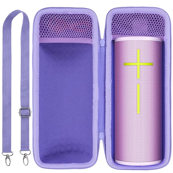 収納ケースに適合するUltimate Ears UE MEGABOOM 3 4 Bluetoothワイヤレス スピーカー (パープル ケース)