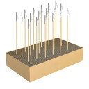 塗装ベース と 塗装棒 セット 20×15×4CM 塗装ベースプラモデル フィギュア 塗装 ペイント エアブラシ ホビー用塗装工具 (塗装棒30本と塗装ベース1台)