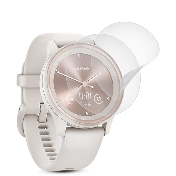 【2枚セット】For Garmin(ガーミン) vivomove Sport 保護フィルム Garmin(ガーミン) vivomove Sport 用 フィルム 反射低減 アンチグレア 日本製 高品質 TPU素材 防気泡 指紋低減 vivomove