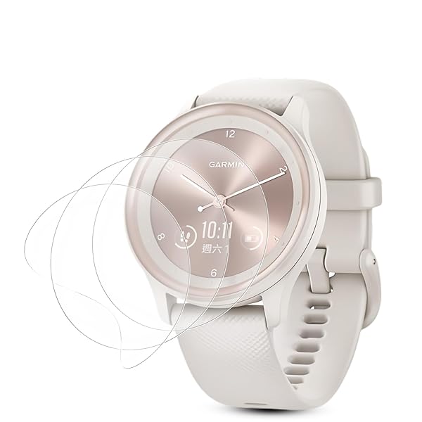 【3枚セット】Garmin(ガーミン) vivomove Sport 用 フィルム 【柔軟なTPU素材 修復技術搭載】Garmin(ガーミン) vivomove Sport対応 保護フィルム【インストールツール付き】非強化ガラス 軟TPU素材/気泡防