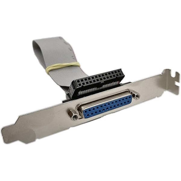 IDC 26ピン リボン ケーブル ブラケット 付き DB25アダプタ マザーボード スロット プレート 平行 パネル DB-25メス 26ピン IDC ソケット フラット ケーブル