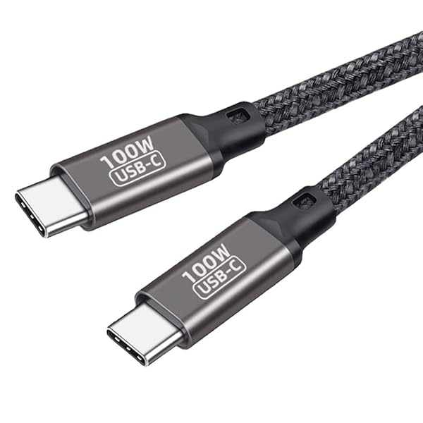 USB Type C ケーブル 2M 【PD対応 100W/5A急速充電】 USB C to USB C タイプc ケーブル 高耐久ナイロン編み