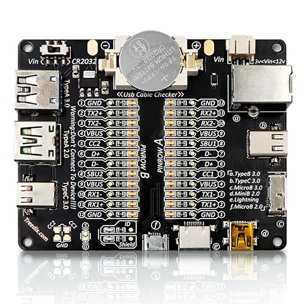 USBコネクタケーブルチェッカー テストボード データ転送 充電性能テスター type C/micro/type A/type B対応