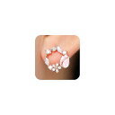 ピアス レディース サージカルステンレス 花 花輪 チューリップ ジルコニア シルバー ピンクゴールド 可愛い ペア 金属アレルギー対応 ギフトBOX付き