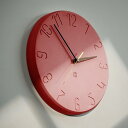 壁掛け時計 おしゃれ 掛け時計かわいい クロック 北欧 静音 アナログ スイープムーブメント 音がしない 壁時計 白 シンプル ナチュラル レトロ ウォールクロック リビング ダイニング 静か 一人暮らし 寝室 オレンジ