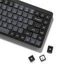 138キー キーキャップ ロープロファイル PBT キーキャップ フルセット 60% 65% 75% 100% Cherry Gateron MX スイッチキーボード用 (グレー)