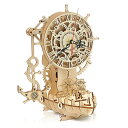 3D木製パズル 大人向け 14歳+ 組み立て立体パズル 海賊船時計 Pirate ship clock 動くメカニカル クラフト手芸 DIY 機械式 ウッドパズル おもちゃ 趣味 クリスマス バレンタインデー ヴィンテージ 装飾 自宅 インテリア 誕