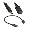 USB 3.1 Type C 延長ケーブル、Type C To MINI 5pin オスにメス 変換 延長ケーブル 高速充電 10Gbps 高速データ転送、MINI 5pin 変換アダプタ