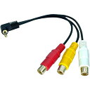 【製】3.5φ(4極オス)⇔RCA(黄/赤/白)変換ケーブル【CTIA-RF3】