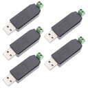 5個 CH340 USB to RS485 485変換アダプターモジュールfor Win7 / Linux/XP/Vista