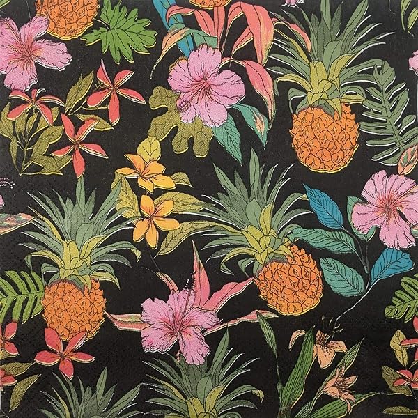 結婚式・ディナー・ティーパーティー用カラーペーパーナプキン 20枚入り シャビーシックデザイン DIYデコパージュ用, 貝殻