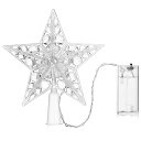 ツリートップ 星 発光 led クリスマスツリー 星 オーナメント ツリートップ