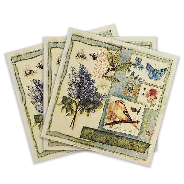 色紙カクテルナプキン 20枚 シャビーシックナプキン 結婚式 ディナー ティーパーティー シャワー 庭用