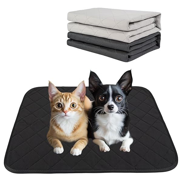 洗えるペットシーツ 防水ペットマット 2枚セット 80X90cm うさぎ　猫 犬用おしっこマット四重構造 超吸水 漏れ防止 速乾　滑り止め犬マット　繰り返し利用可能トイレシーツ　ケージに敷くマット おもらし対策
