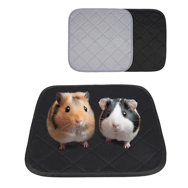 洗えるペットシーツ 防水ペットマット 2枚セット 30X30cm モルモット うさぎ 猫小動物用トイレシート 四重構造 超吸水　漏れ防止 速乾　滑り止め犬マット　繰り返し利用可能トイレシーツ　ケージに敷くマット おもらし対策