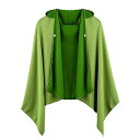 UVカット ポンチョ 大判 160×80cm 冷感ポンチョ 日よけ フード付き 紫外線99%遮断 アウトドア 通勤 スポーツ 熱中症対策 軽量 洗濯可 (蛍光グリーン)