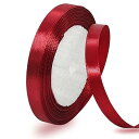 10mm ダークレッド リボン ラッピング 縦長22Mサテンリボン 手芸 手作り ギフトラッピング用リボン