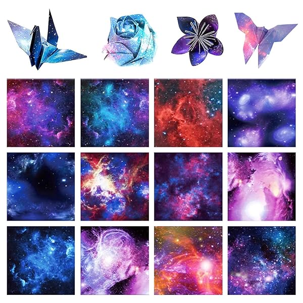 折り紙 抗菌おりがみ 折り紙ケース 日本の季節のモチーフがプリントされた50枚 (A)