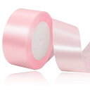 40mm ライトピンク リボン ラッピング 縦長22Mサテンリボン 手芸 手作り ギフトラッピング用リボン ライトピンク