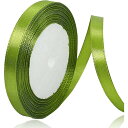 10mm オリーブグリーン リボン ラッピング 縦長22Mサテンリボン 手芸 手作り ギフトラッピング用リボン オリーブグリーン