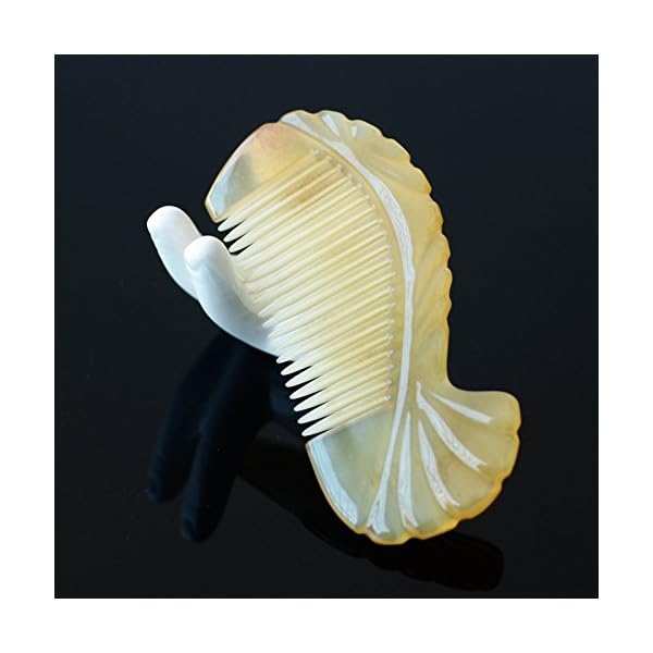 羊角櫛 ヘアコーム 静電気防止 男女適用 “あなただけの一本” 唯一無二の風合いが魅力のスペシャルアイ..