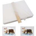メッシュの切るタイプ刺しゅう用安定紙下紙 刺しゅうミシン用10”x12” - 100枚-軽量1.8 oz- 機械刺繍や縫製用
