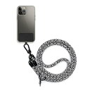 スマホストラップ ショルダー 10mm ネックストラップ 携帯用 挟むだけ 首掛け 肩掛け 斜めがけ 落下防止 編み込み 丈夫 長さ調整可能 人気