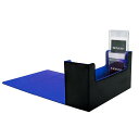 PSA BGS 鑑定カード用ケース スクリューダウン 収納ボックス デッキケース カードケース トレカケース 保管 PU レザー Lサイズ(40枚収納, 黒内装青)