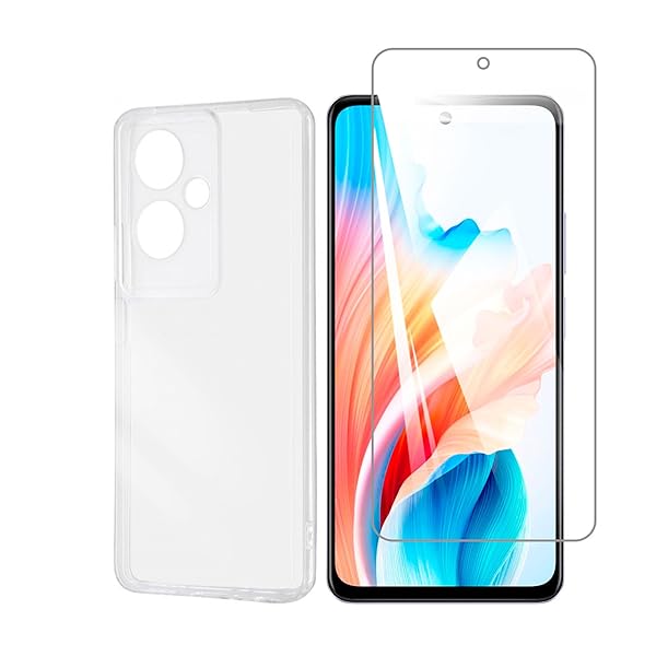 【1枚ガラスフィルム+1個TPU シリコン ケース】For OPPO A79 5G 用のガラスフィルム For OPPO A79 5G 用のフィルム 強化ガラス 保護フィルム For OPPO A79 5G 用のケース クリア シリコン 透明 TPU