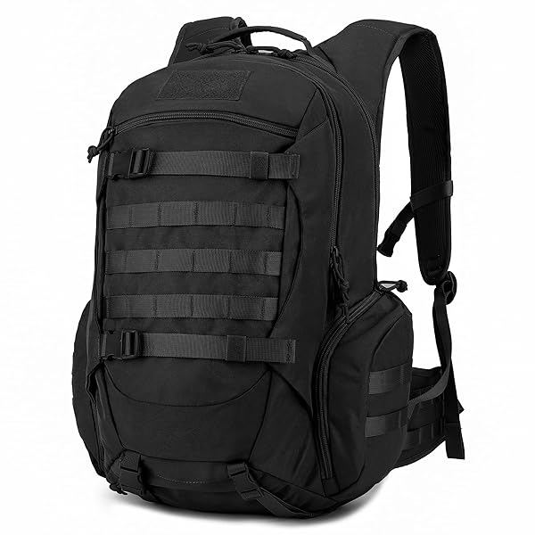 ミリタリー バッグパック タクティカル バッグ 35L 登山 リュック 戦術 キャンプ ハイキング トラベル アウトドア Molle対応 ブラック