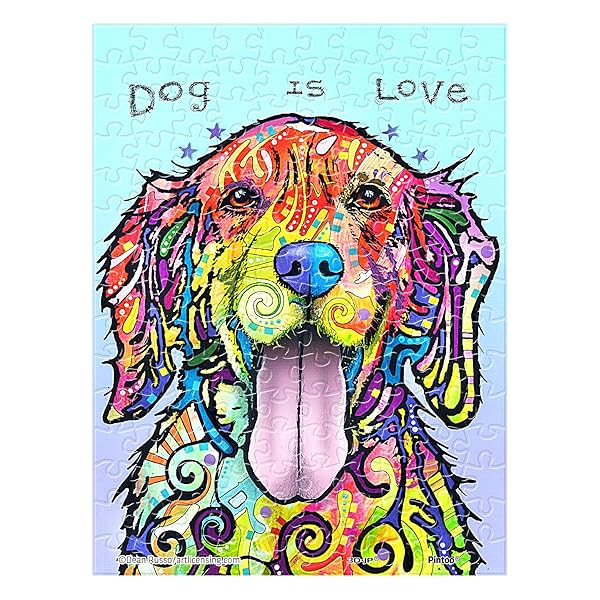 ピントー 150ピース ミニパズル プラ製ジグソーパズル【Dean Russo＿犬三日飼えば三年恩を忘れぬ】(8X10cm)子供大人 破片なし カチっとハマる[P1246]