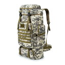 ハイキングバック 登山リュック・ザック80L大型なトラベルバックパック ミリタリーバックパック サバイバルバックパック 防水600Dオックスフォードクロス キャンプ戦術バックパック