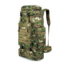 ハイキングバック 登山リュック・ザック80L大型なトラベルバックパック ミリタリーバックパック サバイバルバックパック 防水600Dオックスフォードクロス キャンプ戦術バックパック