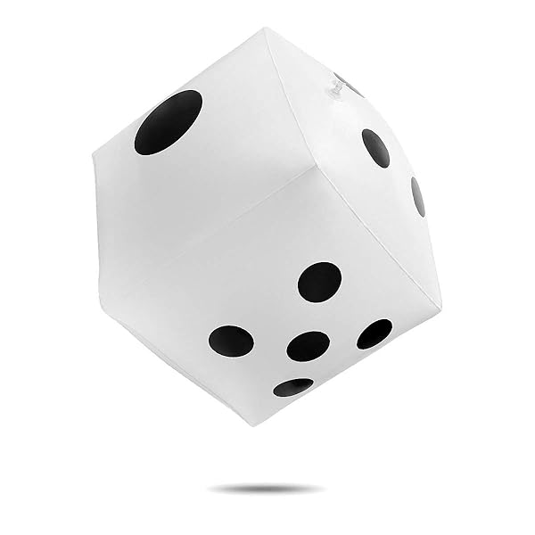 CCINEE ジャンボサイコロ 30cm 巨大 大きい ビッグ ビーチボール ジャンボ サイコロ カードゲーム (ジャンボサイコロ 30cm 1個)