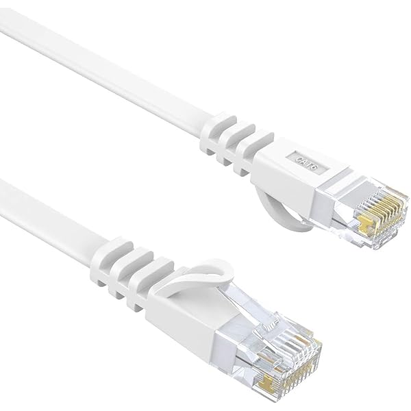 LANケーブル 8M CAT6 カテゴリー6 RJ45 イーサネットケーブル ネットワーク フラットケーブル やわらか 爪折れ防止 モデム ルーター PS3 PS4 Xbox等に対応 ホワイト