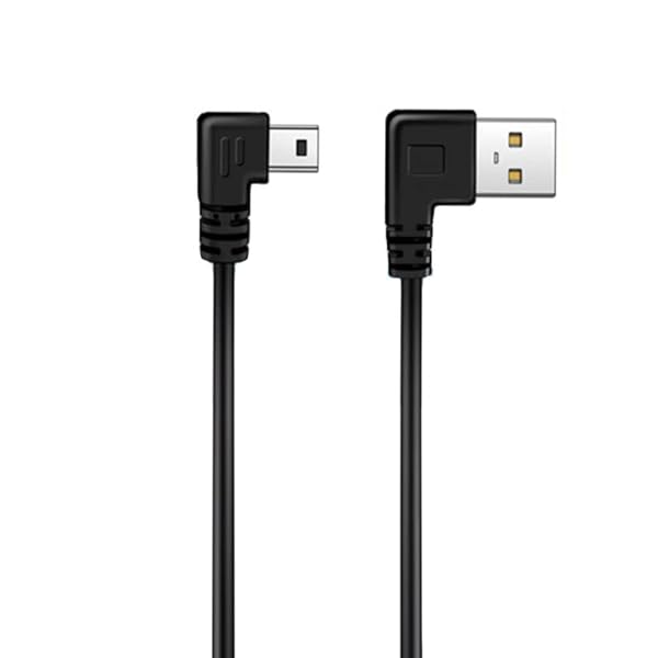minib l字USB2.0(USB Aオスto mini Bオス)L形左右90度方向ケーブルusb ミニ高速480Mbpsのデータ転送同期読書(0.25m 右L*右L)