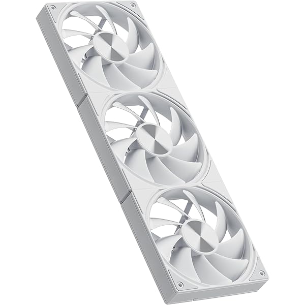 Novonest PCケースファン 120mm ファン 連結型ケースファン 高性能 デイジーチェーン 冷却ファン 4PIN PWM pcファン 一体型 静音ファン 冷却 3個 セット ホワイト「U3T3」