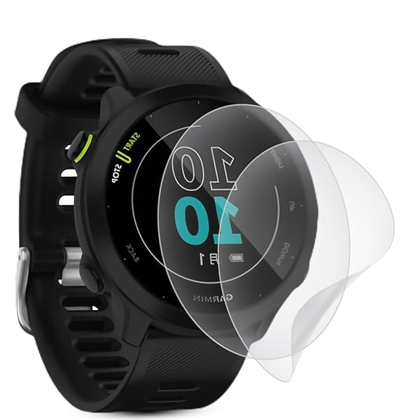 楽天彩り堂【2枚 アンチグレア】Garmin ForeAthlete 55 フィルム 用 ガーミン ForeAthlete 55 保護フィルム TPU素材 サラサラ タッチ感 反射防止 浮き防止 気泡レス 滑り心地 キズ修復 気泡レス 指紋防止 全面保護 TP
