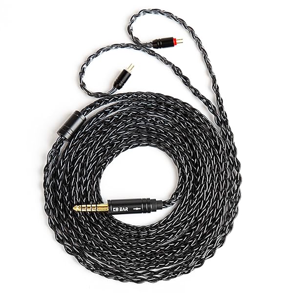 【KBEAR ST12/ST12Plus】2pin4.4mm kbearケーブル リケーブル 8本編み込み 高純度 4N 無酸素銅に銀メッキ アルミニウム陽極酸化プロセス KZ CCA KBEAR イヤホン適用 ZSTX/castor/ZSN Pro