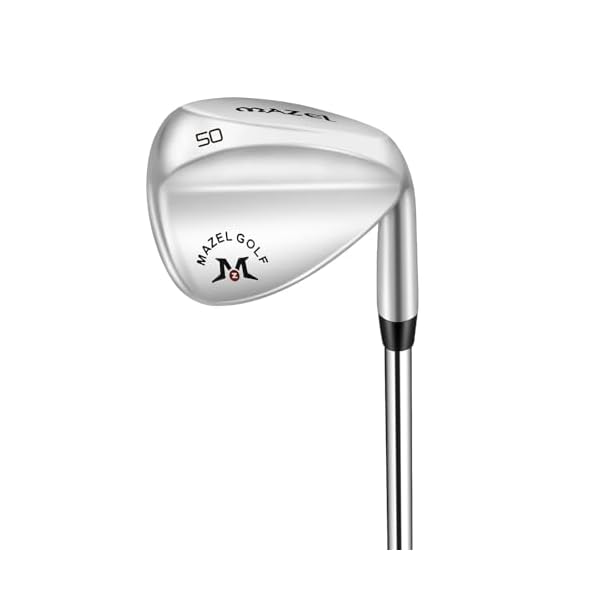 (マゼル) FORGED 鍛造ゴルフサンドウェッジ メンズ 右利き ロフト角:48度、50度、52度、54度、56度、58度、60度 ワイドソールウェッジ (ステンレス鋼（シルバー）, Rフレックス, 50, 度, 右利き)